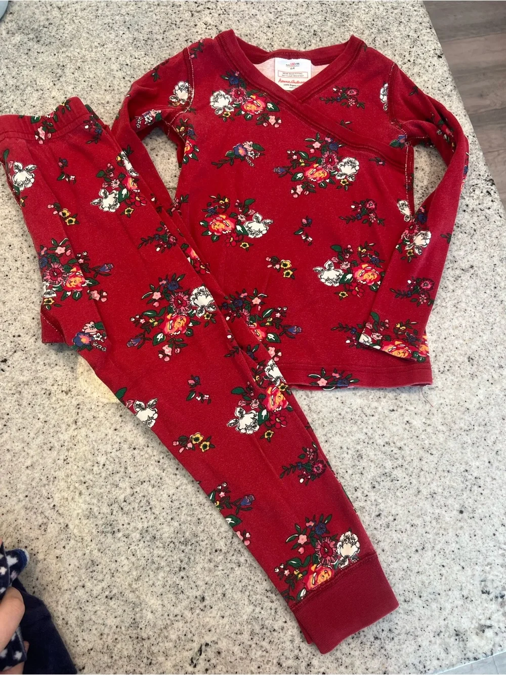 Hanna Andersson pajama set little girl size 4